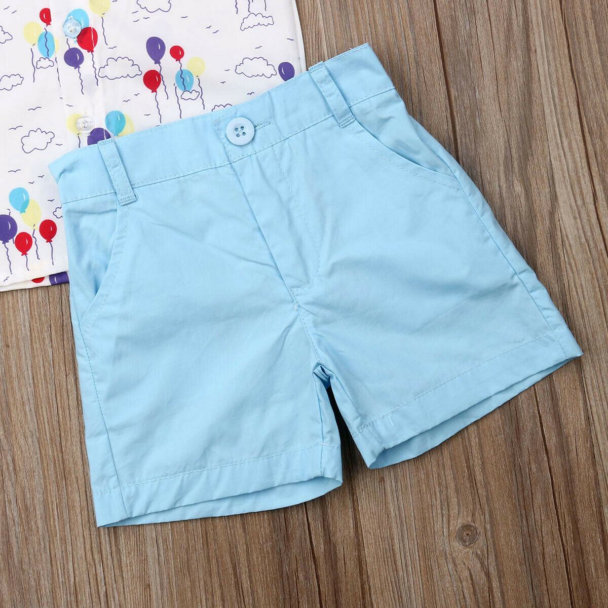 Summer Shirt+Shorts Bottoms  2Pcs Clothes 1-6Y