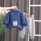 Children's Set 3 Pieces Shirt With Sweatshirt Pants