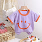 Summer Short Sleeve T-Shirt Cotton Tees Smile