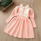 Long sleeve princess dresses with bow