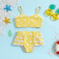 Swimsuit Toddler Bathing Suit 2pc Summer Floral Top Lace Shorts Swimwear Bikini Set