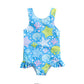 Romper Swimsuit, Sleeveless Round Neck Cartoon Shell Doughnut