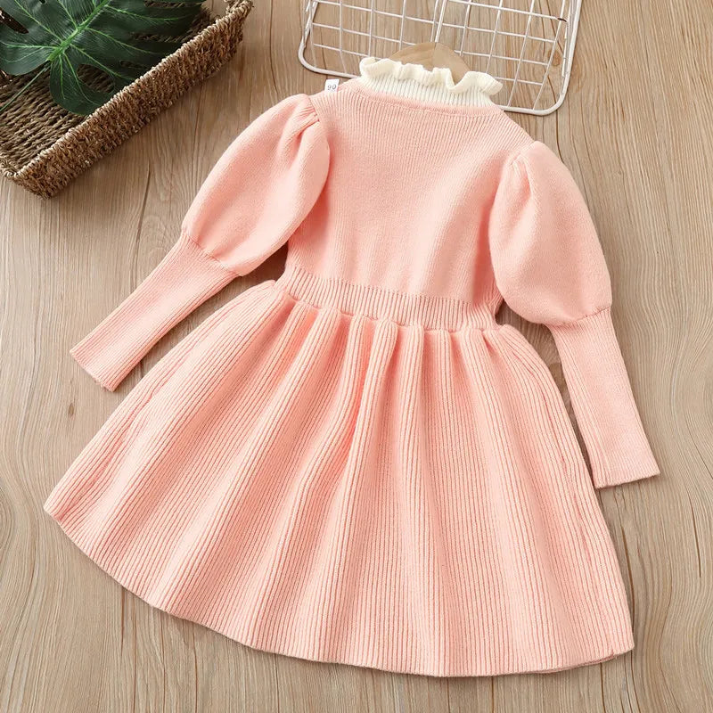 Long sleeve princess dresses with bow