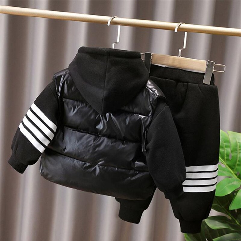 Suit Sweatshirts +Pants Cotton 3Pcs/Sets  Autumn Sports Sets