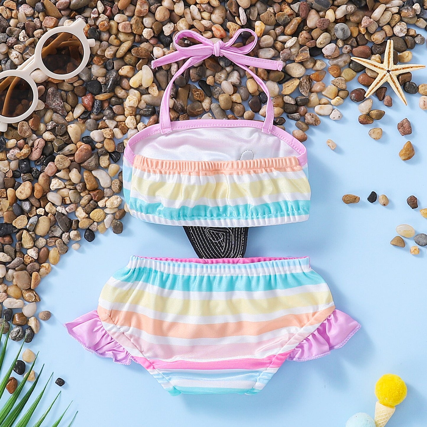 Ice Cream Ruffles Swimsuit for Beach/Swimming/