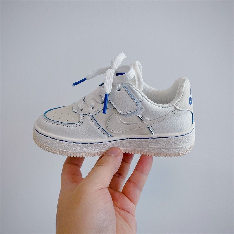 NK Children's Sneakers White Blue