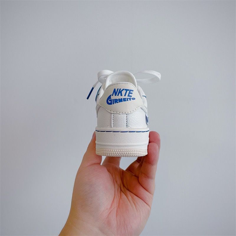 NK Children's Sneakers White Blue