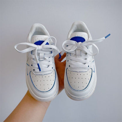 NK Children's Sneakers White Blue