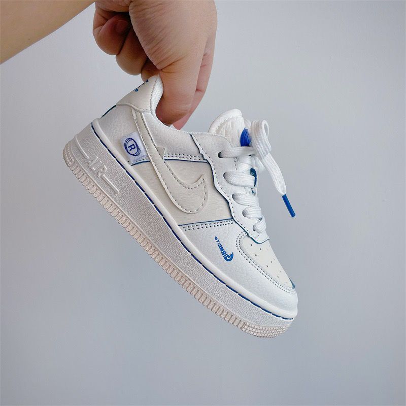 NK Children's Sneakers White Blue