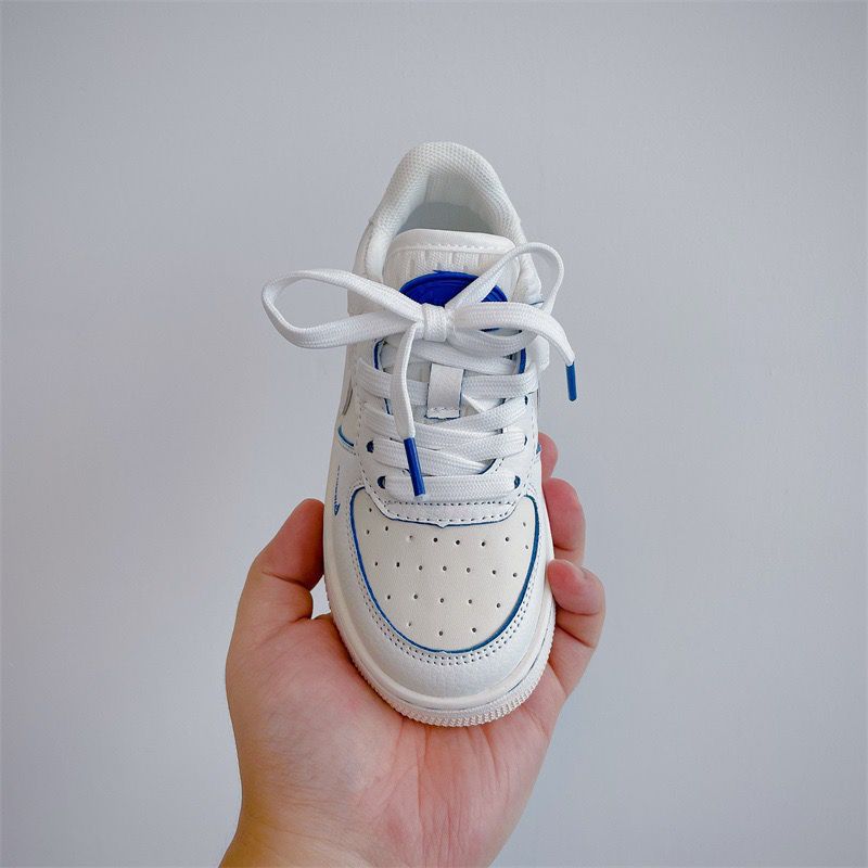 NK Children's Sneakers White Blue