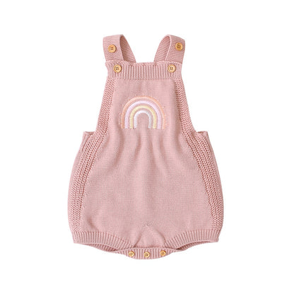 Romper Embroidered Rainbow