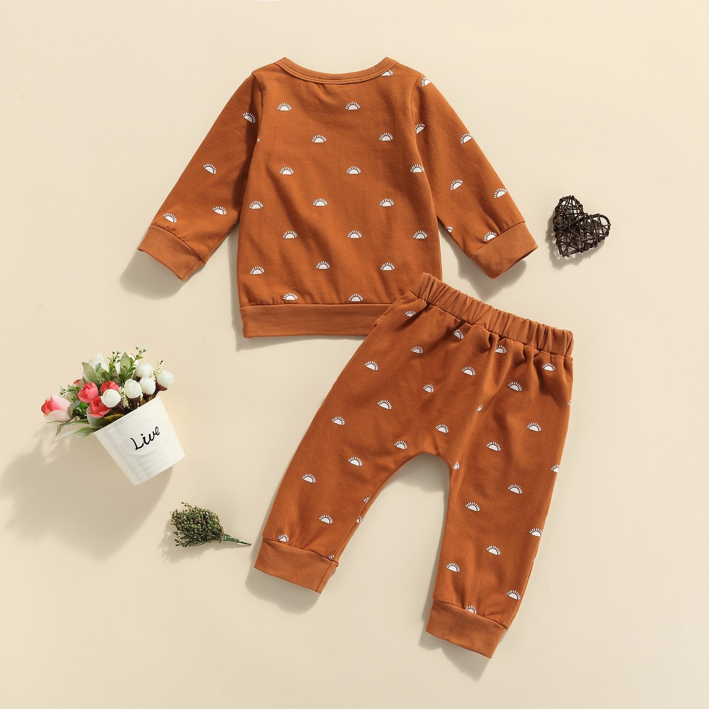 Sun Sweatshirt Set