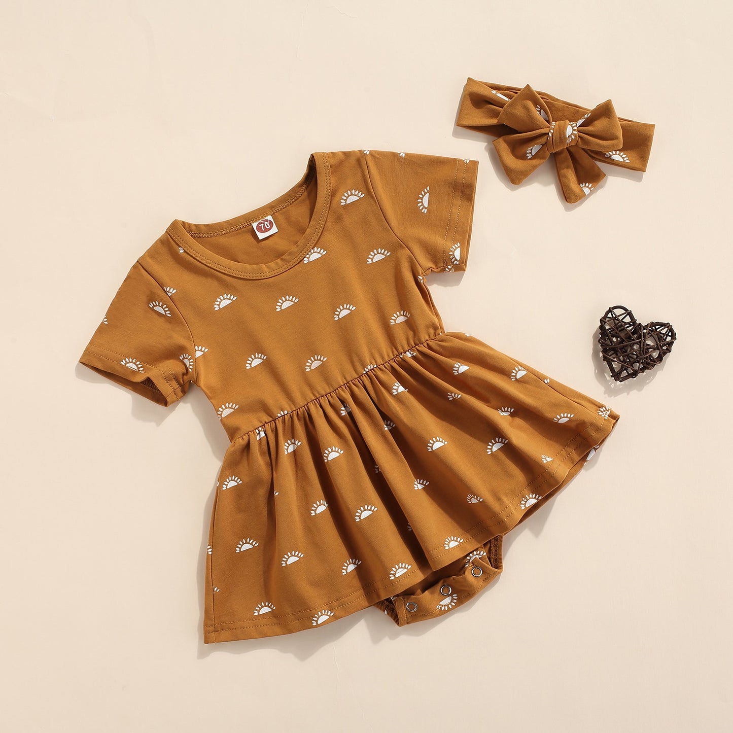 Sun Bodysuit/Romper with Bow