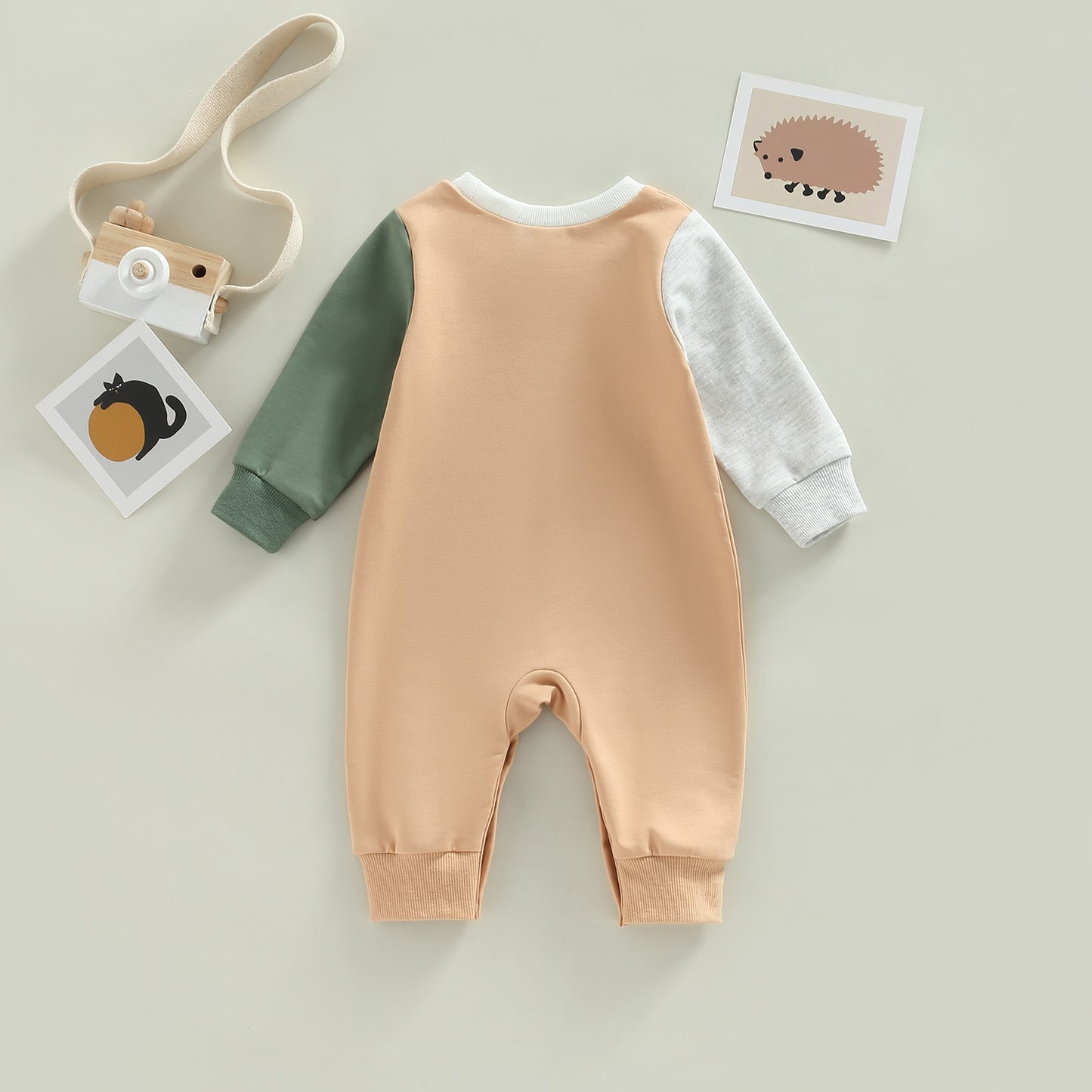 Children's Jumpsuit Colored Sleeves