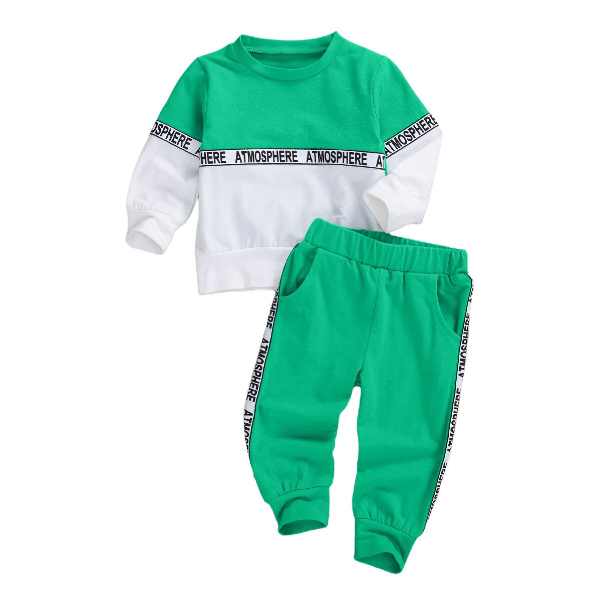 Girls Boys Long-sleeved Trousers Suit Pants