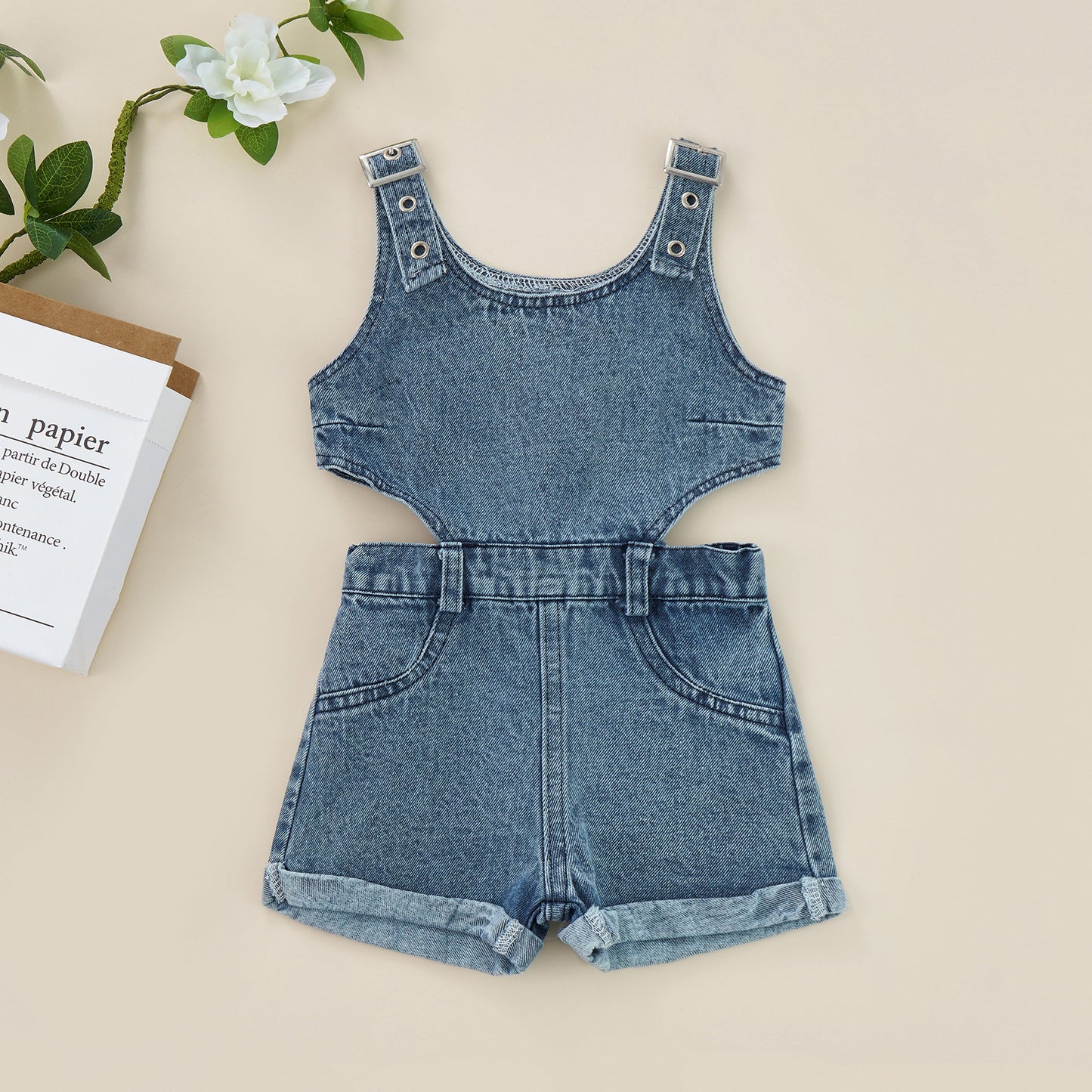 Denim Romper