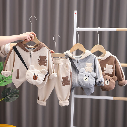 Bear Sweatshirt Children's Set