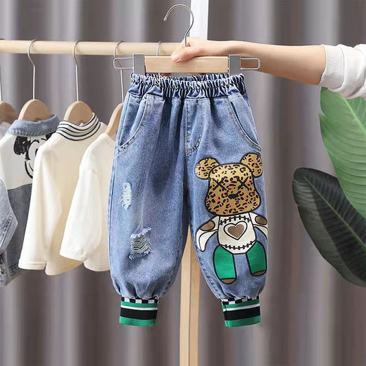 Jeans Casual Jeans Thick Winter Jeans Hot Pants Children Fashion Cotton Winter Pants