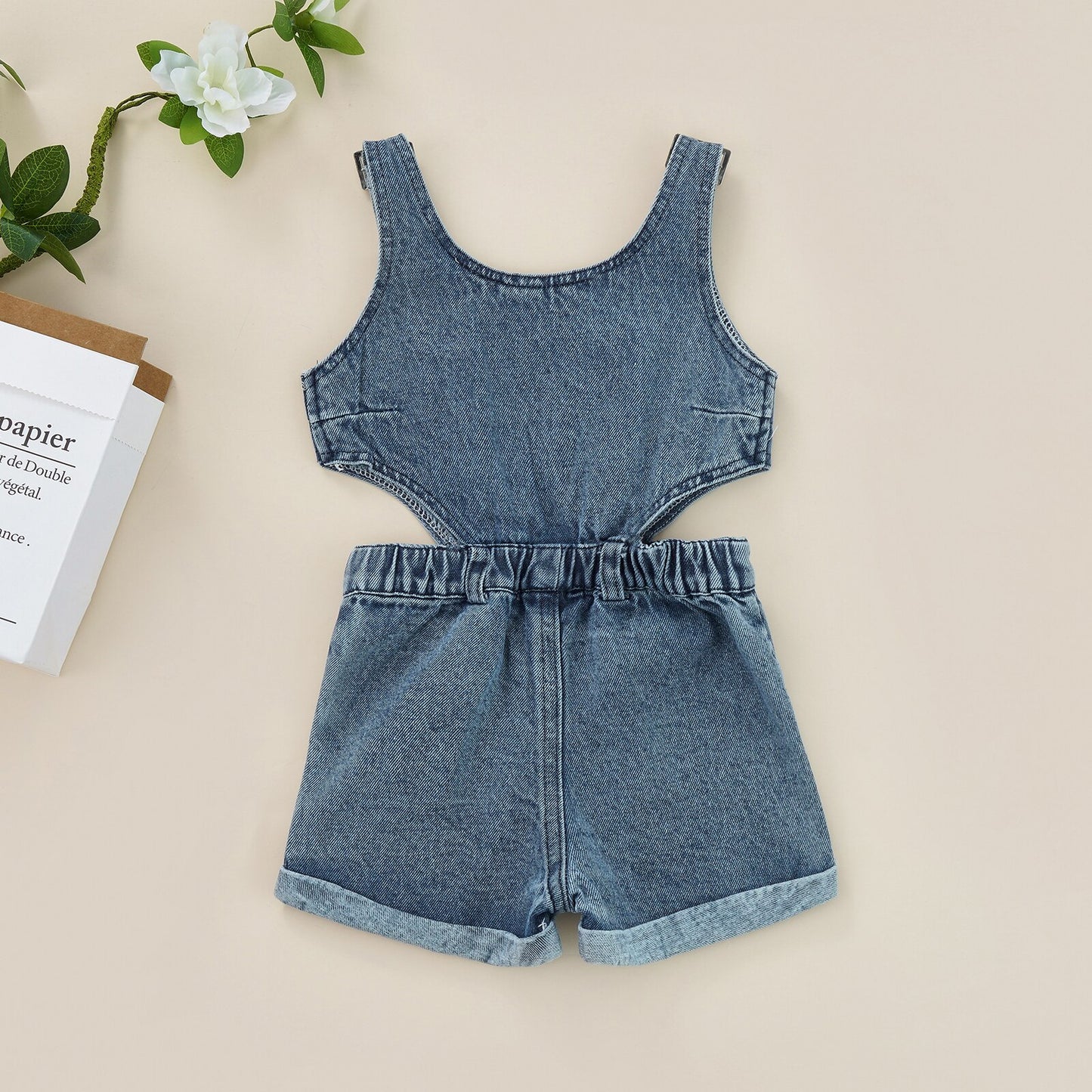 Denim Romper