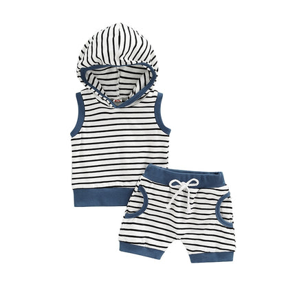Hooded Striped Set