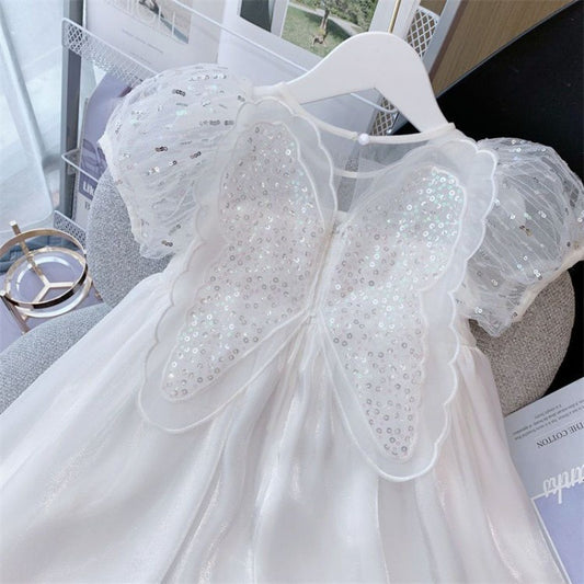 White Butterfly Dress