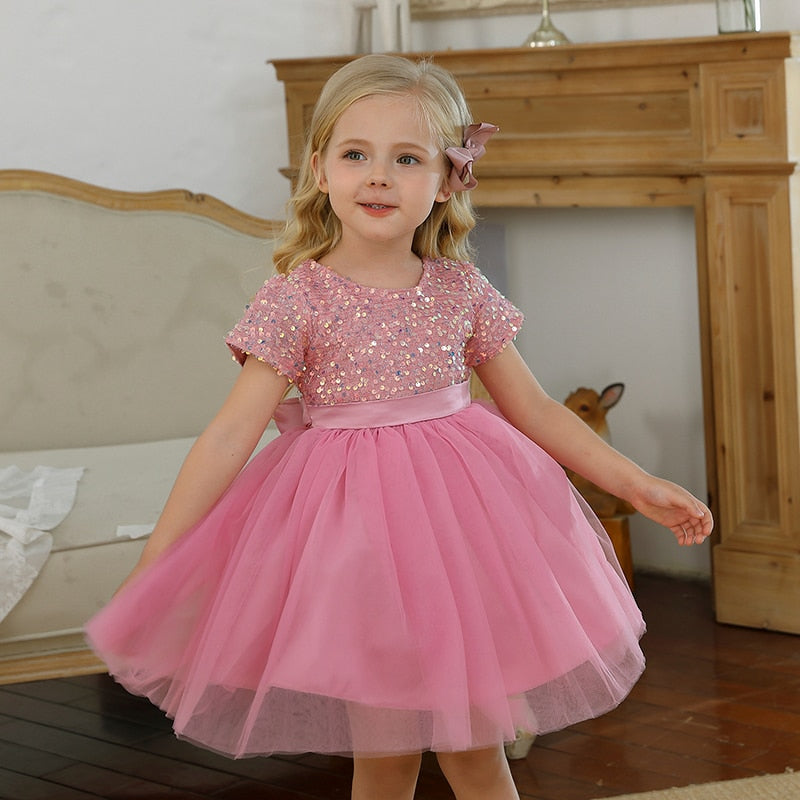 Shiny Tulle Dress