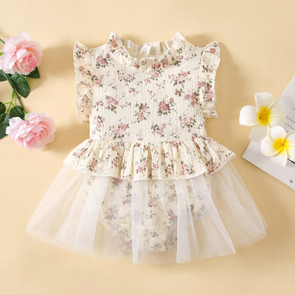 White Flowery Dress