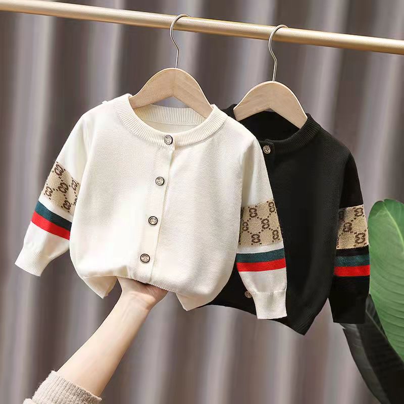 Boy Knitting Cover Jacket Spring and Autumn New Child Top Children's Leisure