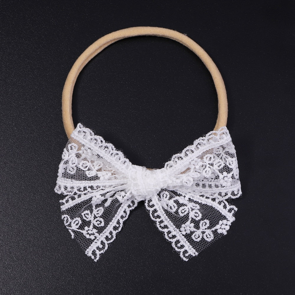 1 Pcs Lace Kids Bows Headbands